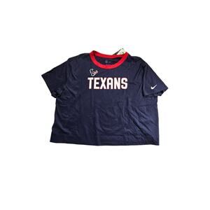 NWT WOMENS HOUSTON TEXANS XXL NIKE CROP TOP AG30